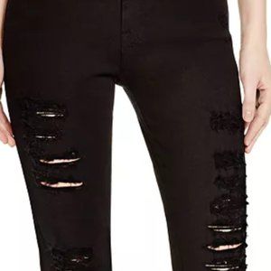 Frame Ripped Jeans in Film Noir